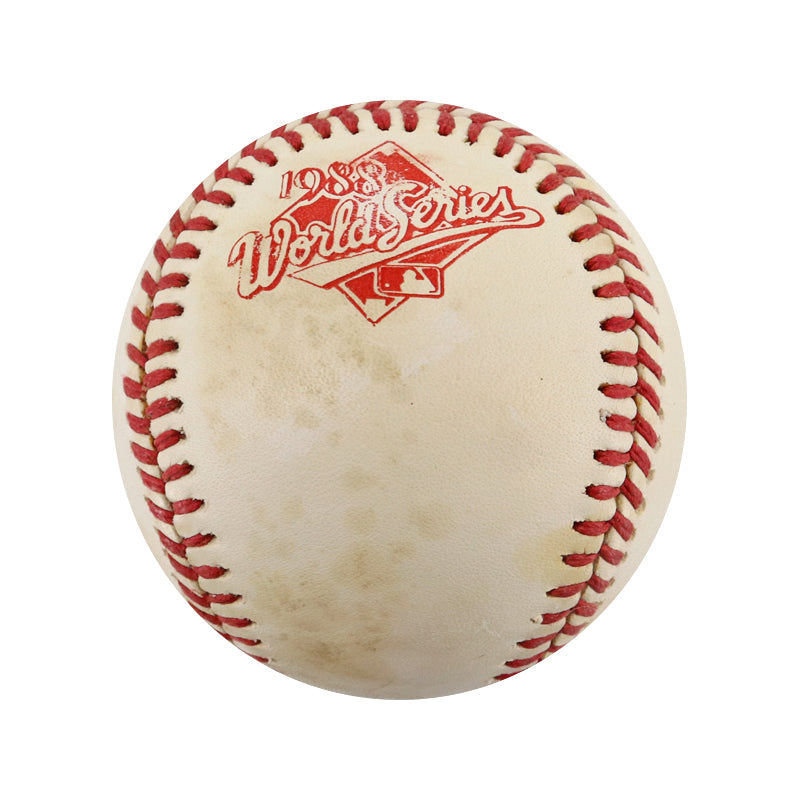 Tom Lasorda and Tony LaRussa Dual Signed 1988 World Series Logo Baseball (JSA #AL13484)