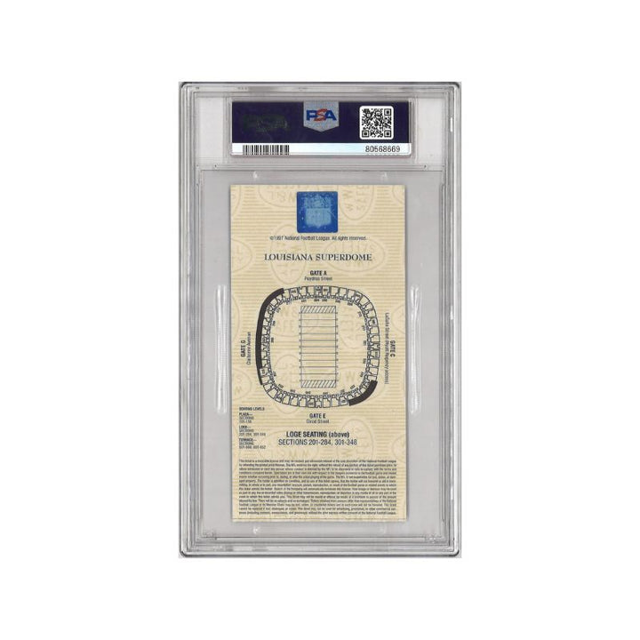 1997 Super Bowl XXXI Ticket Stub Blue Variation PSA 2 (MK) - Desmond Howard MVP