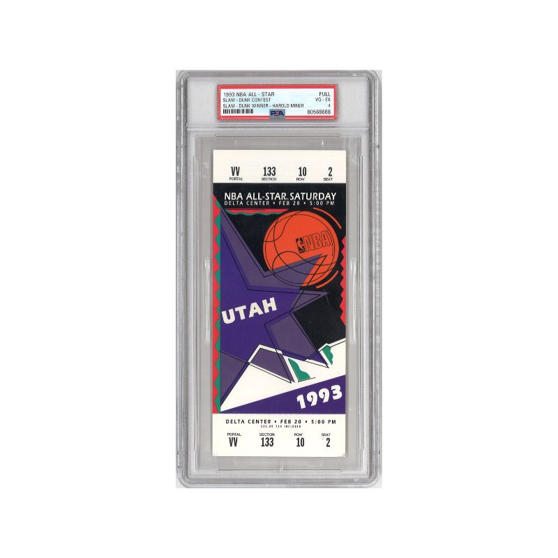 1993 NBA All-Star Saturday Full PSA 4 - Harold Miner Dunk Contest Champion