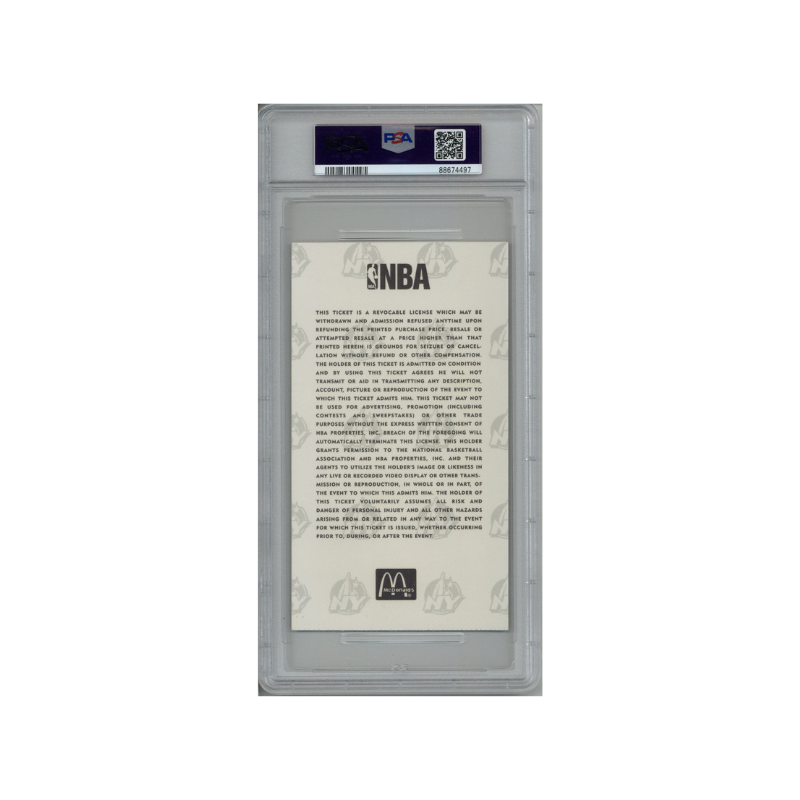 1998 NBA All Star Game Ticket Stub - PSA 5 - New York, NY - Michael Jordan MVP