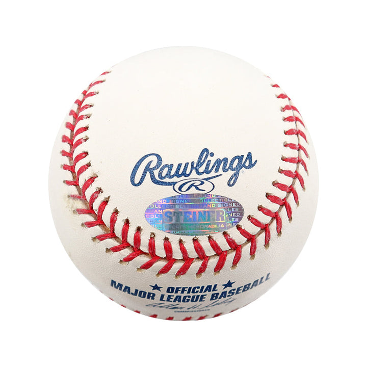 Philip Hughes New York Yankees Autographed Signed OMLB Baseball (MLB Holo Steiner COA)