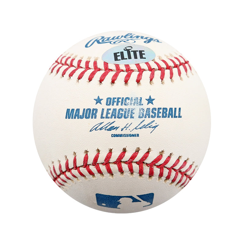 Moises Alou Mets Cubs Giants Autographed Signed OMLB Baseball (Elite COA)