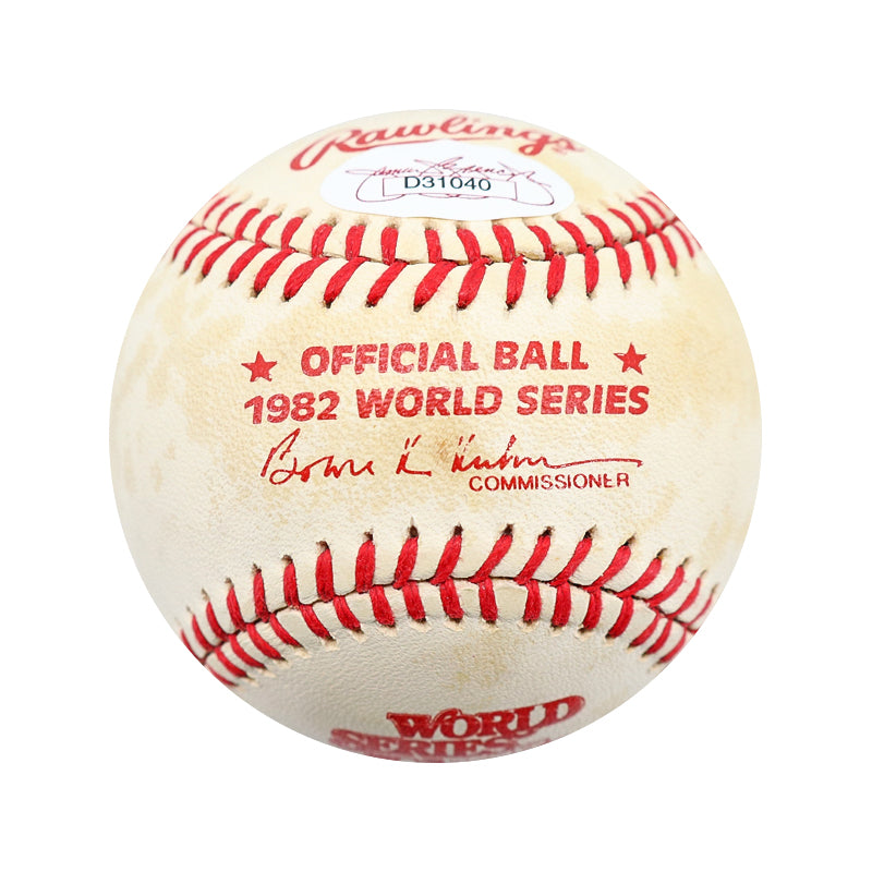 Ozzie Smith St. Louis Cardinals Autographed Signed Inscribed "The Wizard 1982 World Champ" 1982 World Series Baseball (JSA COA)