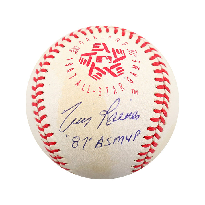 Tim Raines Expos Yankees White Sox Autographed Signed Inscribed "87' AS MVP" 1987 All Star Game Baseball (PSA COA)