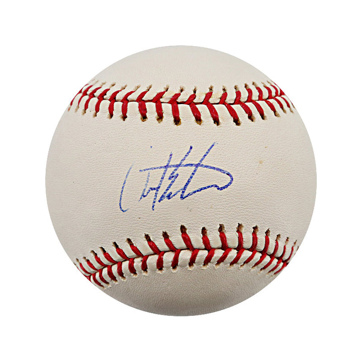 David Eckstein Angels Cardinals Padres Autographed Signed OMLB Baseball (JSA COA)