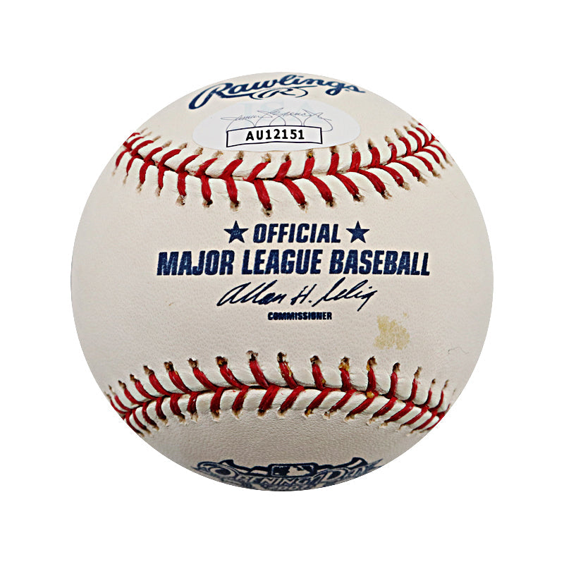 Greg Zaun Toronto Blue Jays Autographed Signed 2007 Opening Day Logo Baseball (JSA COA)