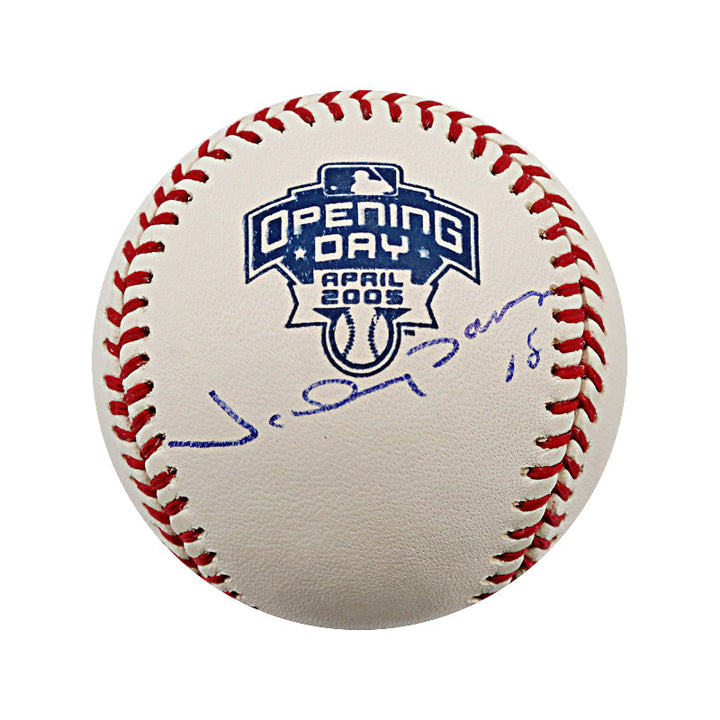 Johnny Damon Boston Red Sox Autographed Signed 2005 Opening Day Logo Baseball (JSA COA)
