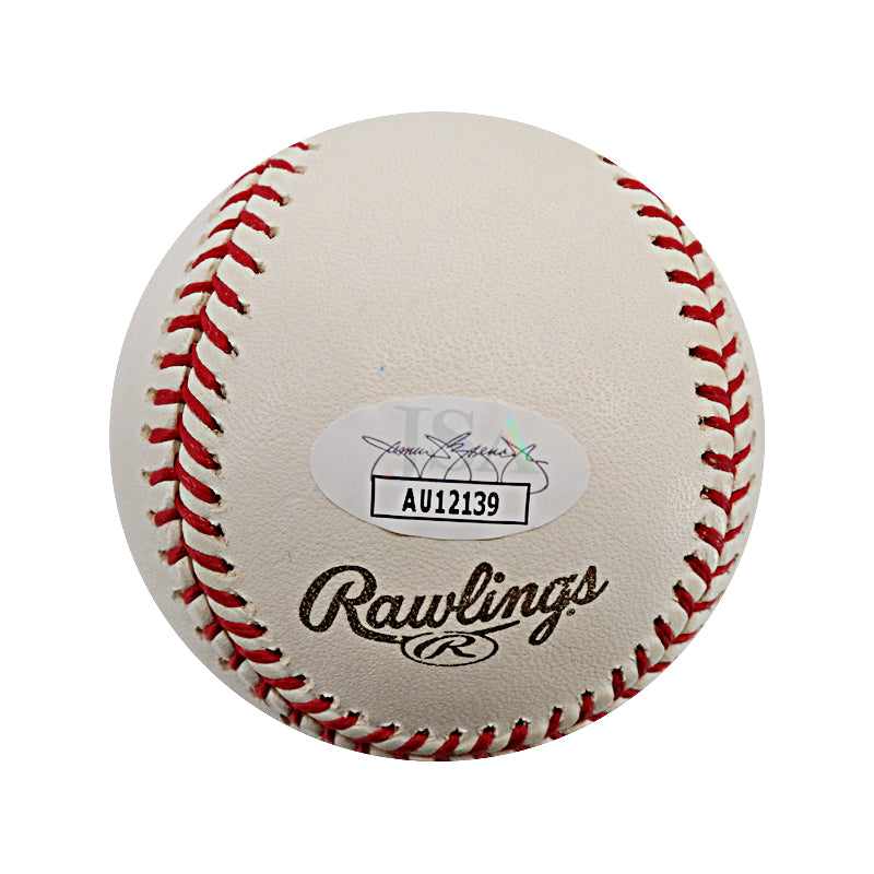 Yorvit Torrealba Colorado Rockies Autographed Signed 2007 World Series Logo Baseball (JSA COA)