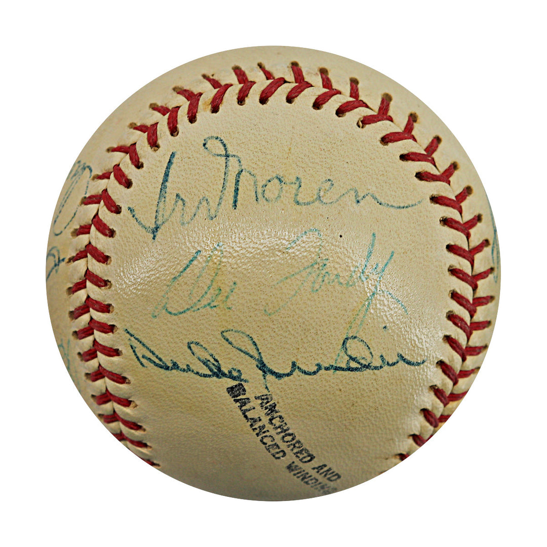 Ford, Snider, Schoendienst 1954 Ed Lopat's All Stars Multi Signed Autographed Wilson OML Baseball (JSA LOA #ZZ25676)