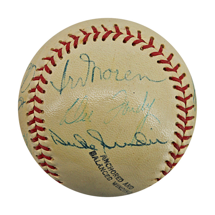 Ford, Snider, Schoendienst 1954 Ed Lopat's All Stars Multi Signed Autographed Wilson OML Baseball (JSA LOA #ZZ25676)