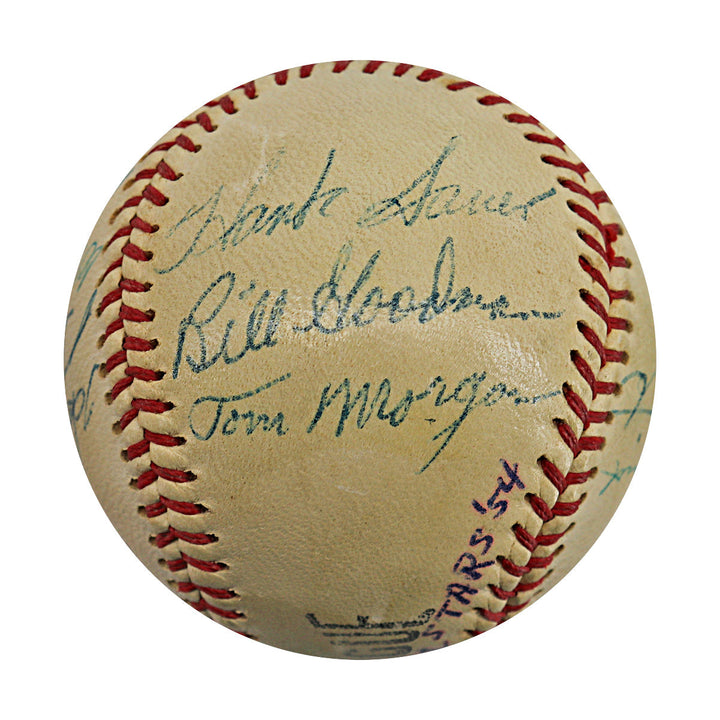 Ford, Snider, Schoendienst 1954 Ed Lopat's All Stars Multi Signed Autographed Wilson OML Baseball (JSA LOA #ZZ25676)