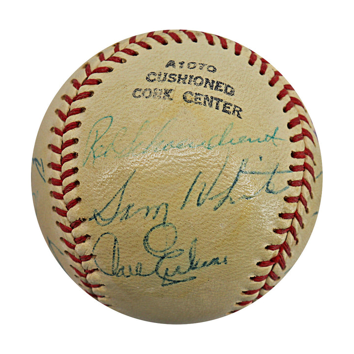 Ford, Snider, Schoendienst 1954 Ed Lopat's All Stars Multi Signed Autographed Wilson OML Baseball (JSA LOA #ZZ25676)