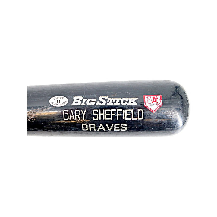 Gary Sheffield Atlanta Braves Autographed Signed Game Used Rawlings Big Stick Bat (Sheffield/Chasky LOA & MAB Holo)