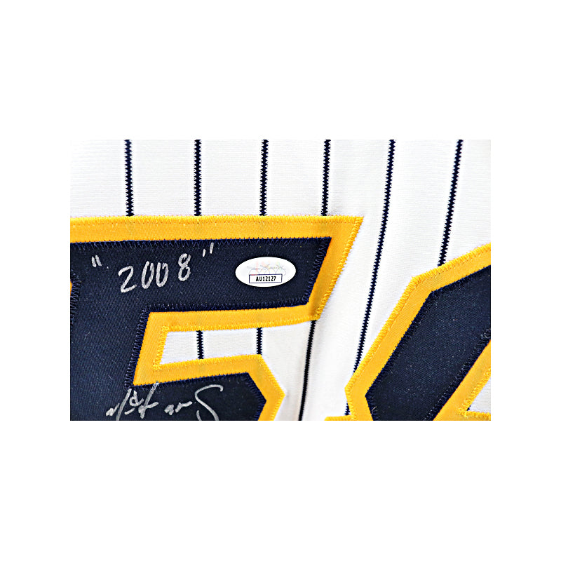 Alfredo Aceves Trenton Thunder Autographed Signed Multi Inscribed Game Used Jersey (Trenton Thunder LOA & JSA COA)