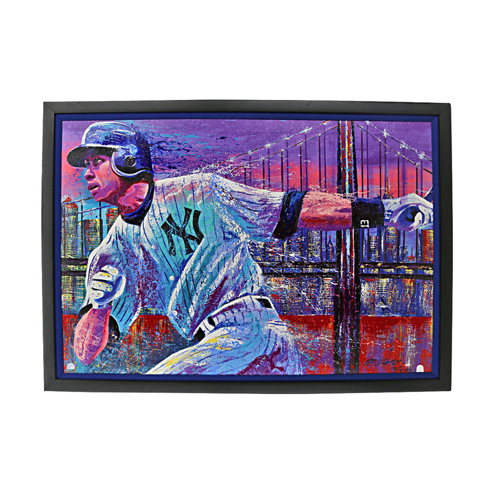 Alex Rodriguez New York Yankees Autographed Signed Bill Lopa Framed Artist Embellished Canvas LE 13/13 (MLB Auth #MT00104238)
