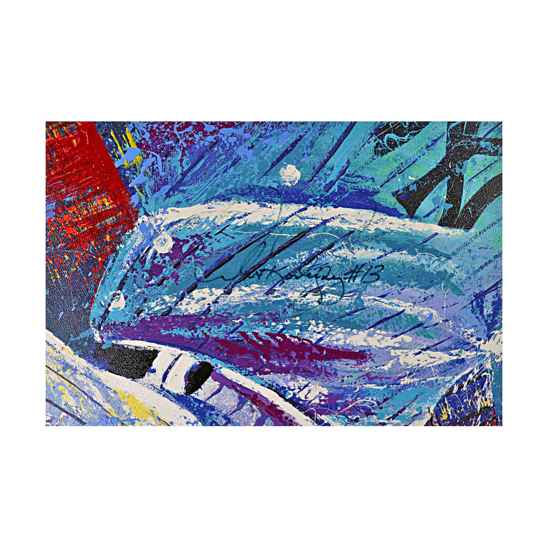 Alex Rodriguez New York Yankees Autographed Signed Bill Lopa Framed Artist Embellished Canvas LE 13/13 (MLB Auth #MT00104238)