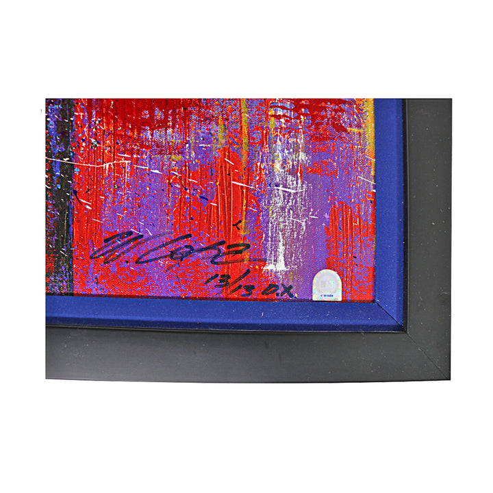 Alex Rodriguez New York Yankees Autographed Signed Bill Lopa Framed Artist Embellished Canvas LE 13/13 (MLB Auth #MT00104238)