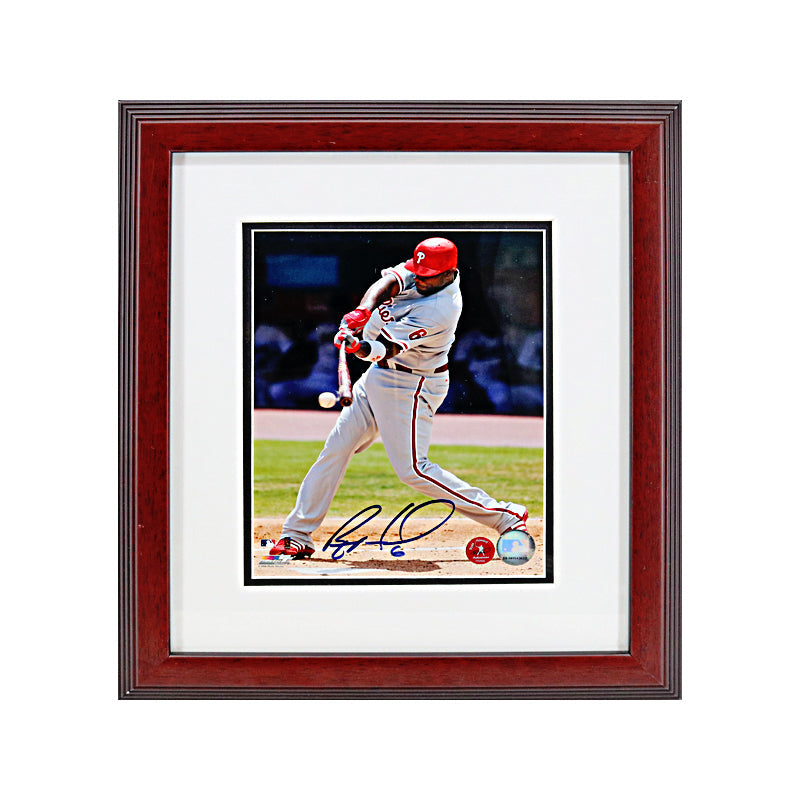 Ryan Howard Philadelphia Phillies Autographed Signed Inscribed 8x10 Framed Photo (MLB & Ryan Howard Auth)