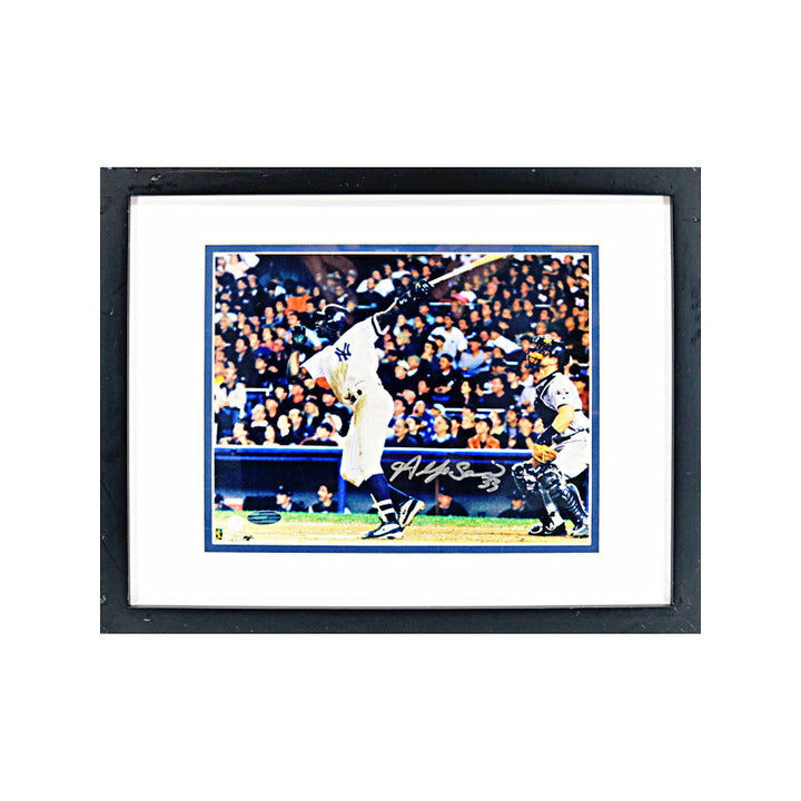 Alfonso Soriano New York Yankees Autographed Signed Inscribed 8x10 Framed Photo Hitting (Steiner COA)