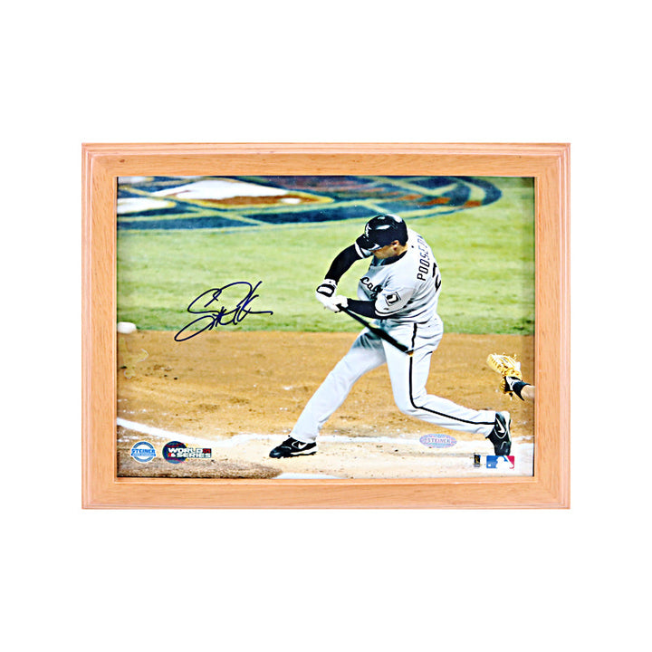 Scott Podsednik Chicago White Sox Autographed Signed 8x10 Framed Photo Hitting (Steiner COA)