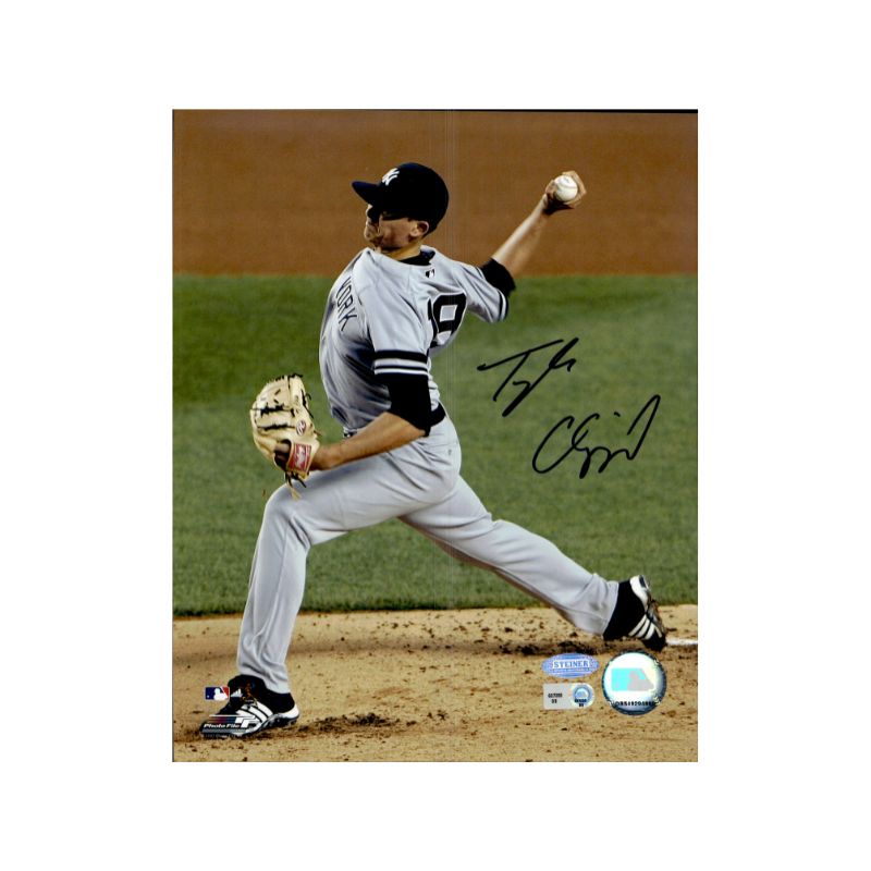 Tyler Clippard New York Yankees Autographed Signed 8x10 Photo Pitching (MLB Holo Steiner COA)