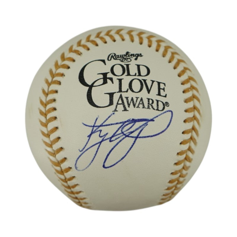 Kyle Tucker Dodgers Astros Autographed Official Gold Glove Baseball JSA COA