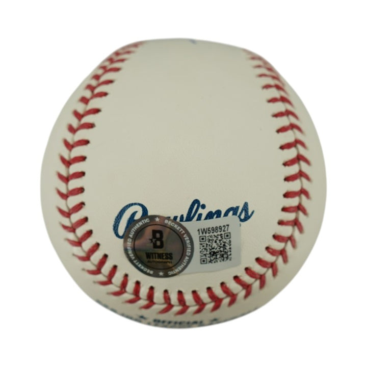 Mason Miller San Diego Padres Autographed OMLB Baseball Beckett Auth
