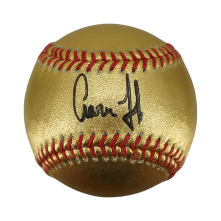 Aaron Judge New York Yankees Autographed Gold OLMB Baseball JSA Holo Only