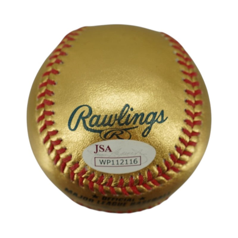 Aaron Judge New York Yankees Autographed Gold OLMB Baseball JSA Holo Only