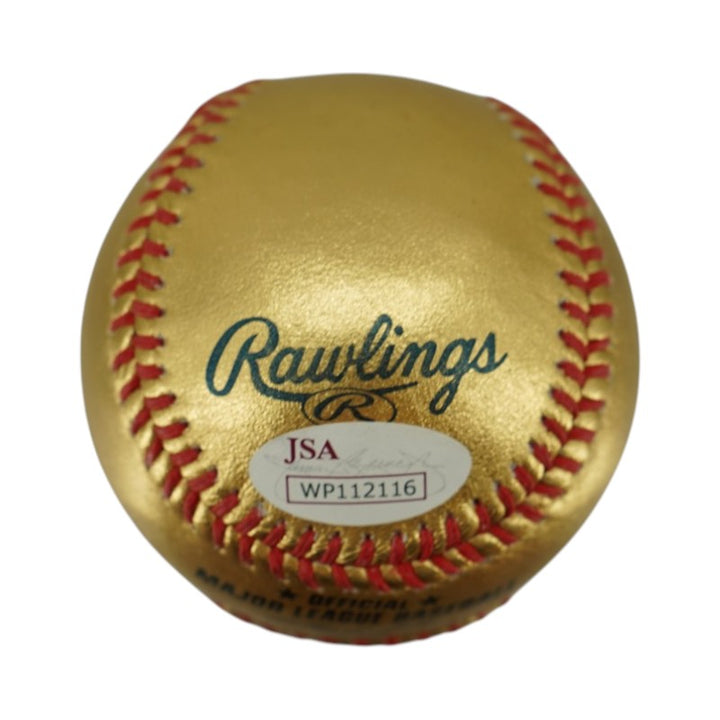 Aaron Judge New York Yankees Autographed Gold OLMB Baseball JSA Holo Only