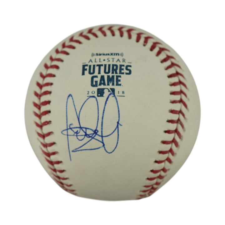 Fernando Tatis Jr. San Diego Padres Autographed 2018 Futures Game logo OMLB Baseball Beckett AUTH