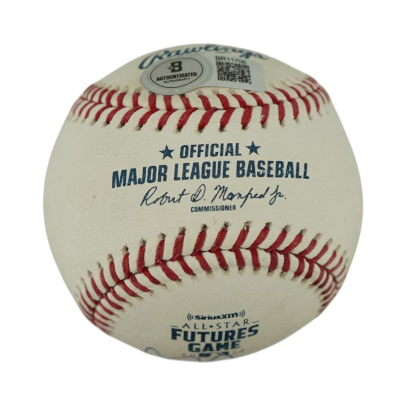 Fernando Tatis Jr. San Diego Padres Autographed 2018 Futures Game logo OMLB Baseball Beckett AUTH