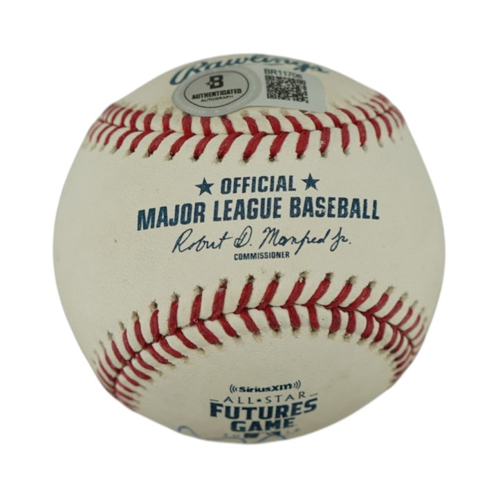 Fernando Tatis Jr. San Diego Padres Autographed 2018 Futures Game logo OMLB Baseball Beckett AUTH
