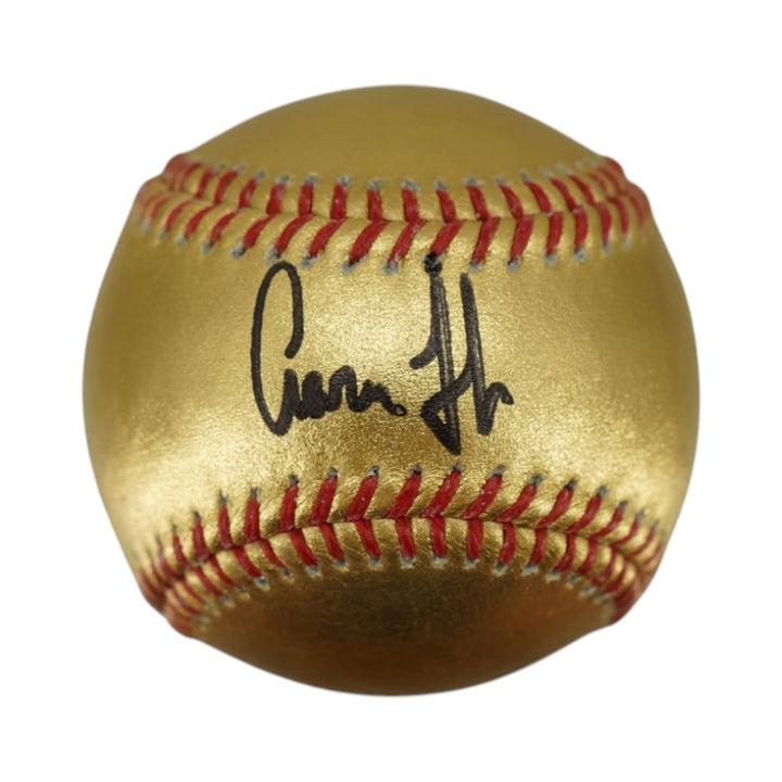 Aaron Judge New York Yankees Autographed Gold OLMB Baseball JSA Holo Only