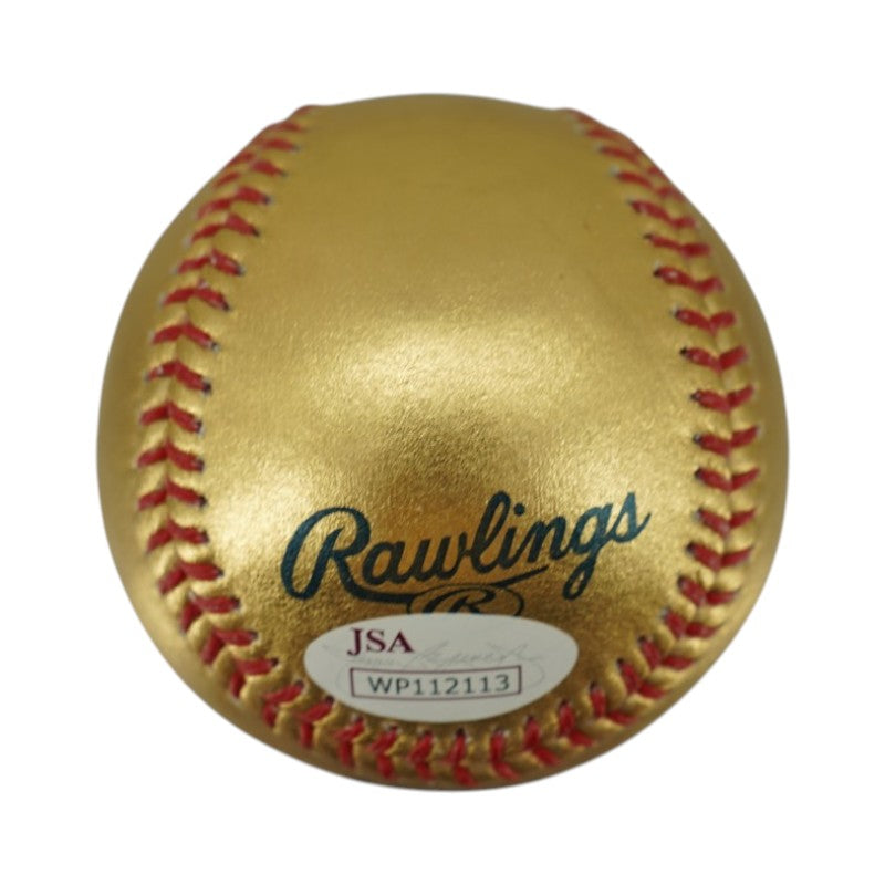 Aaron Judge New York Yankees Autographed Gold OLMB Baseball JSA Holo Only