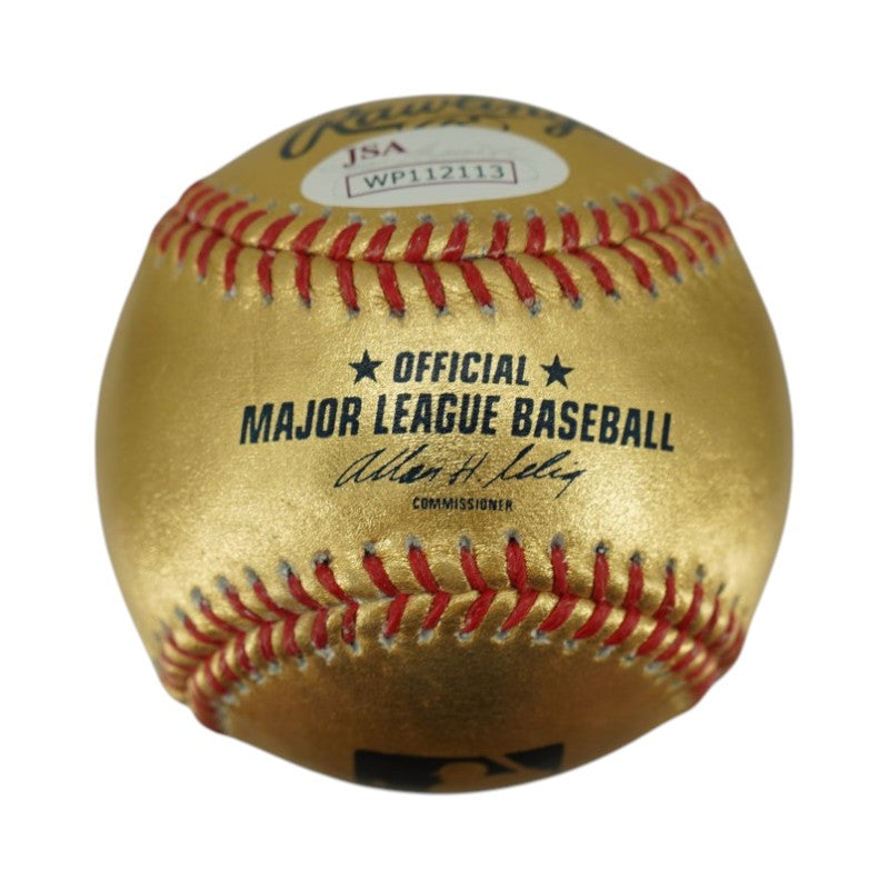Aaron Judge New York Yankees Autographed Gold OLMB Baseball JSA Holo Only