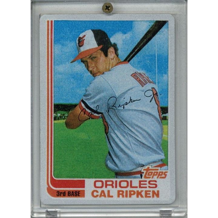 Cal Ripken Jr. Baltimore Orioles 1982 Topps Vintage Keeper Metal Card #28/500