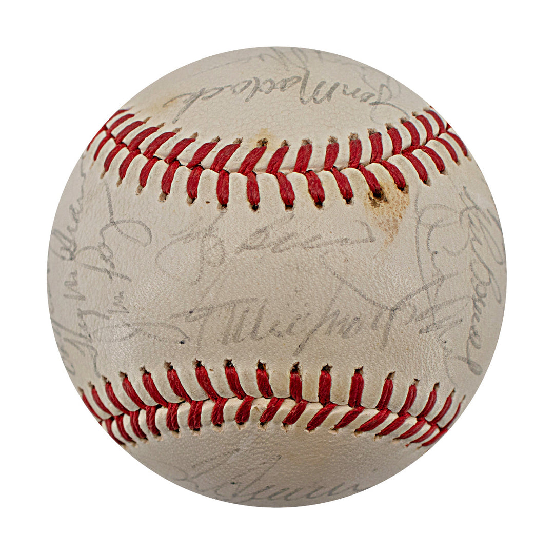 Seaver Berra Mays 1973 New York Mets 28 Signature Team Signed ONL Baseball (JSA LOA)