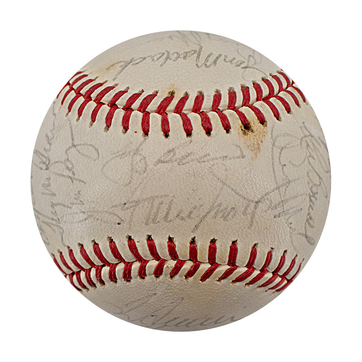 Seaver Berra Mays 1973 New York Mets 28 Signature Team Signed ONL Baseball (JSA LOA)