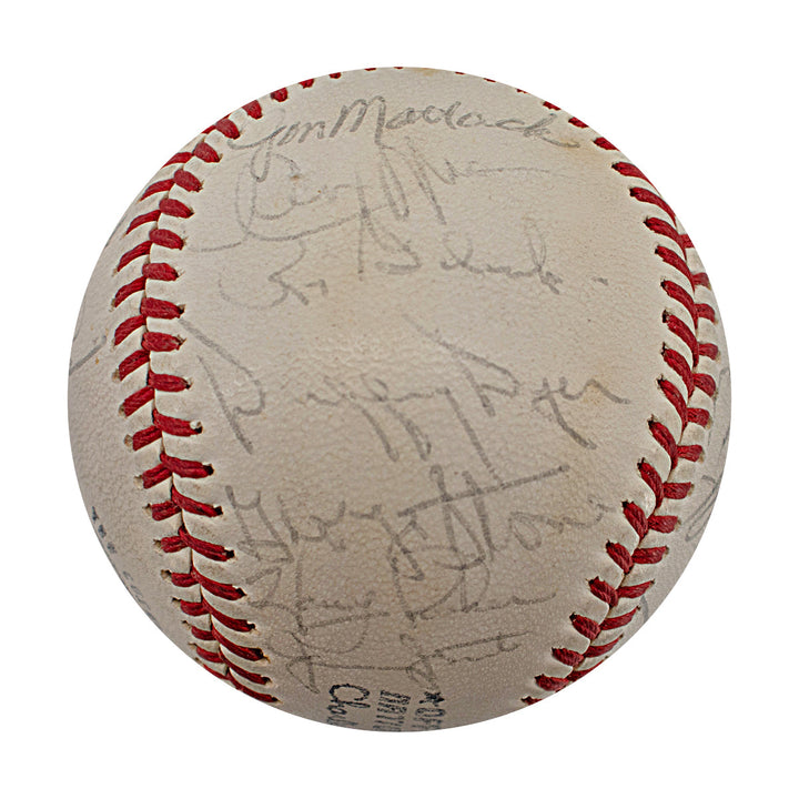Seaver Berra Mays 1973 New York Mets 28 Signature Team Signed ONL Baseball (JSA LOA)