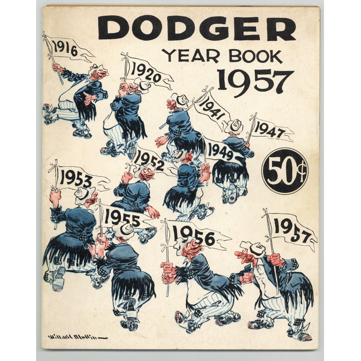 Brooklyn Dodgers 1957 Yearbook Magazine