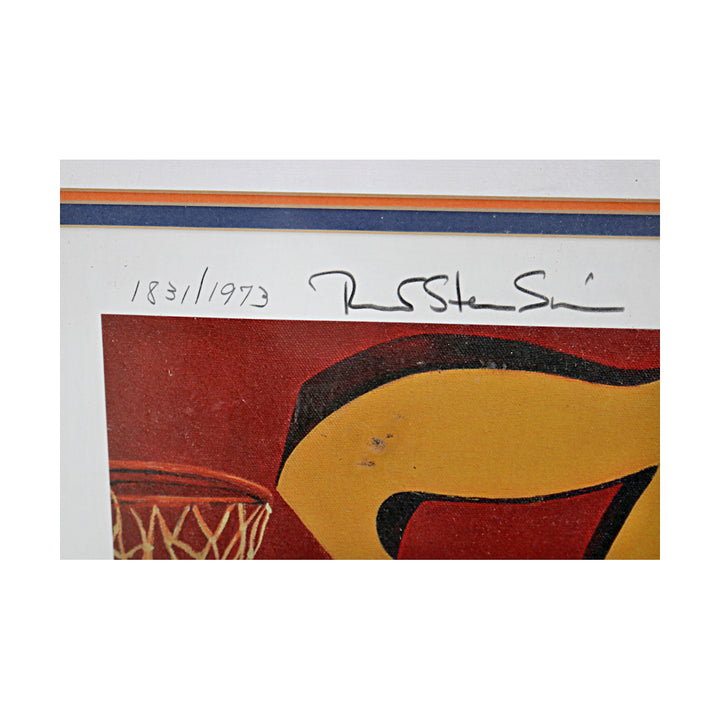 1973 New York Knicks Multi Signed Framed 23x29 Litho 7 Autos JSA LOA