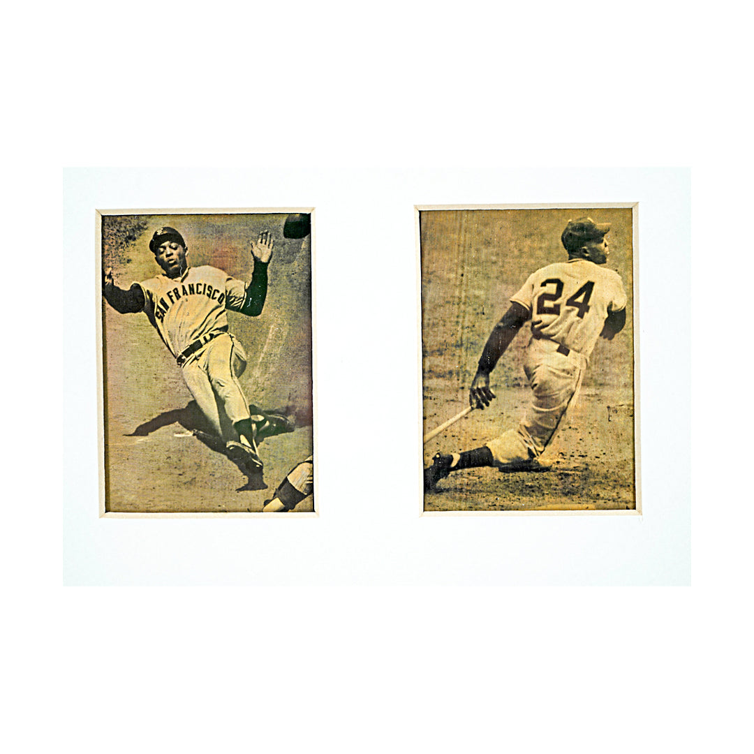 Willie Mays San Francisco Giants Autographed Framed Trading Card Collage LE 278/1500 JSA COA