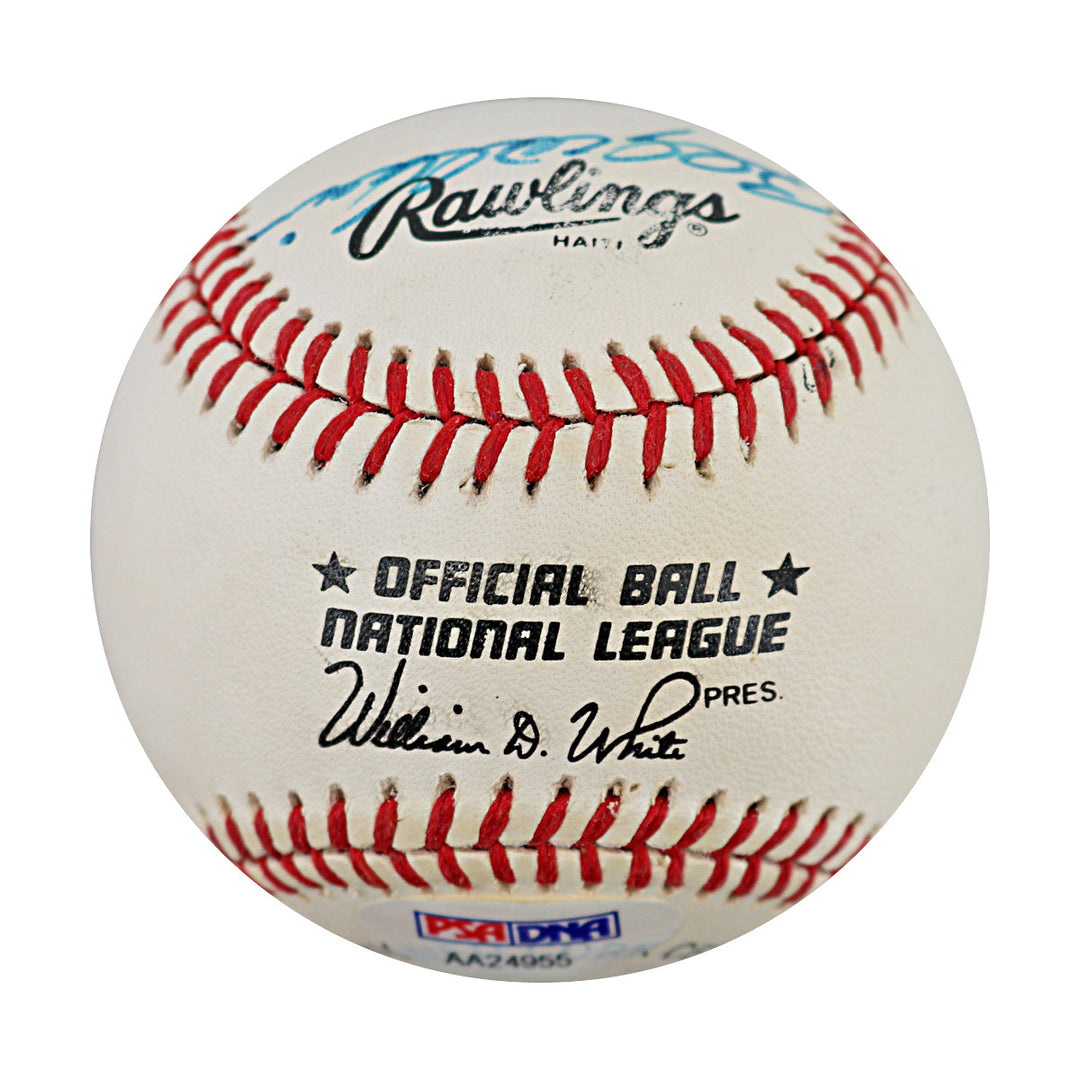 Billy WIlliams Chicago Cubs Autographed Signed ONL Baseball (PSA Auth #AA24955)