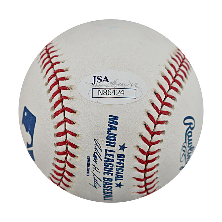 Dusty Baker Houston Astros Autographed Signed OMLB Baseball (JSA Auth #N86424)