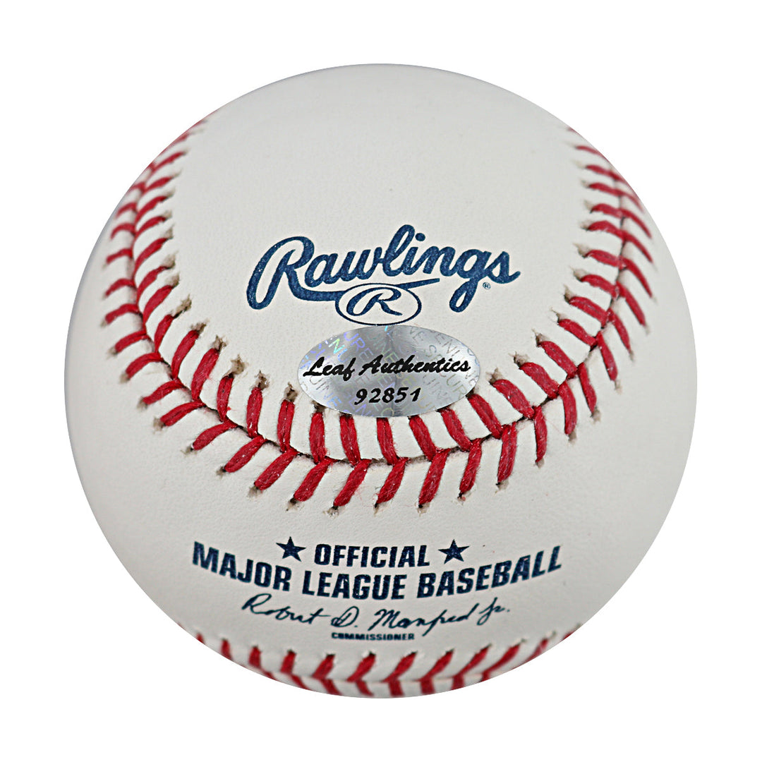 Jay Hook New York Mets Autographed Signed Inscribed OMLB Baseball (Leaf Auth #92851)