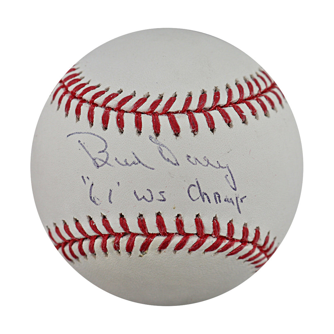 Bud Daley New York Yankees Autographed Signed Inscribed OMLB Baseball (SGC Auth #AU86816)
