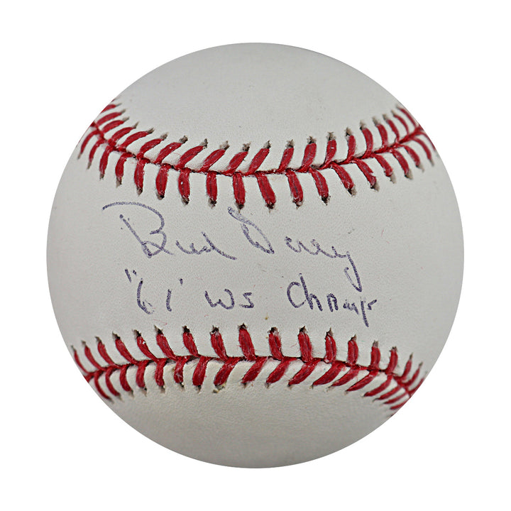 Bud Daley New York Yankees Autographed Signed Inscribed OMLB Baseball (SGC Auth #AU86816)
