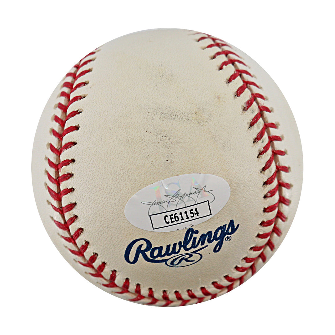 Wayne Garrett New York Mets Autographed Signed Inscribed OMLB Shea Logo Baseball (JSA COA #CE61154)
