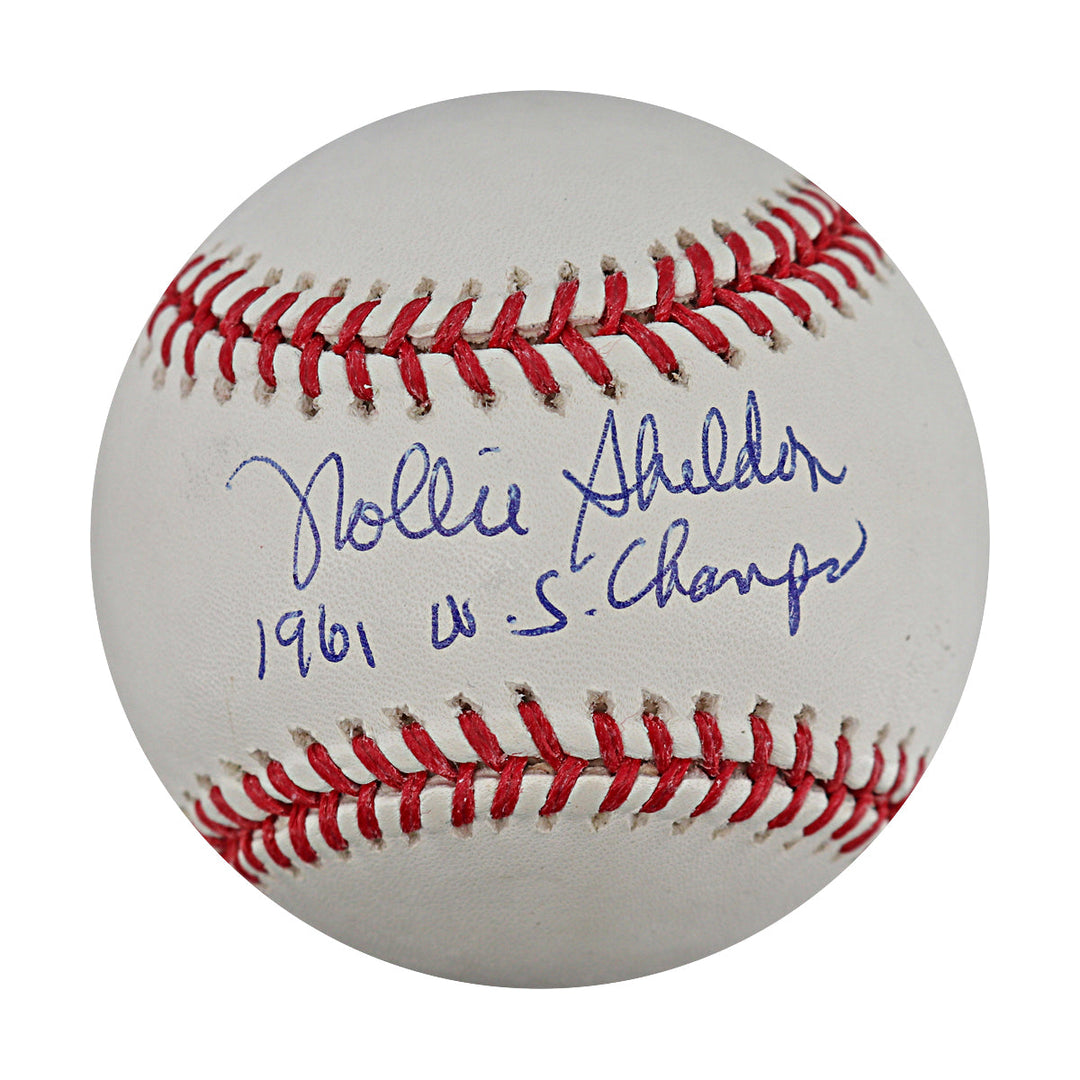 Rollie Sheldon New York Yankees Autographed Signed Inscribed OMLB Baseball (JSA COA #CB61199)